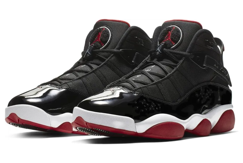 Jordan 6 Rings Black Varsity Red