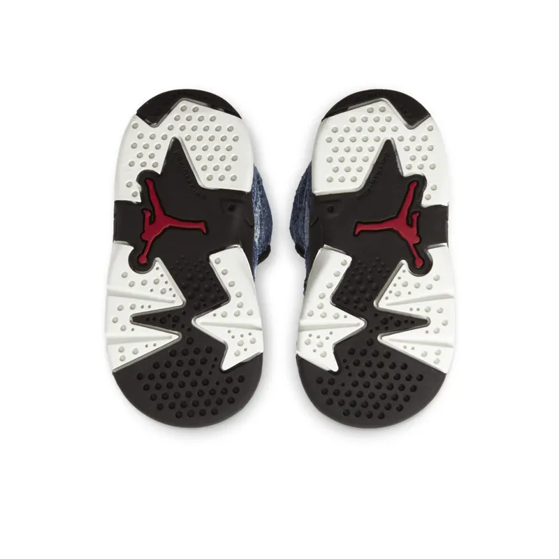 Jordan 6 Retro Washed Denim (TD) Washed Denim/Sail-Varsity Red-Black (CV5488-401)