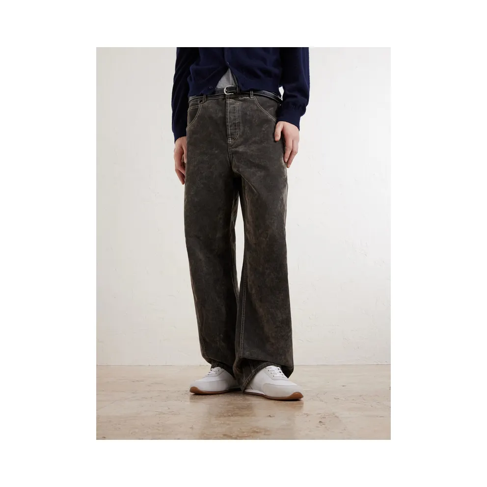 Mr P. Suede-Trimmed Leather Ms100001 / White Ma100001 (MPF261037)
