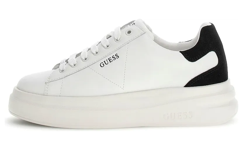 Guess sneaker Zwart / Wit (FLJELB-LEA12-WHBLK)