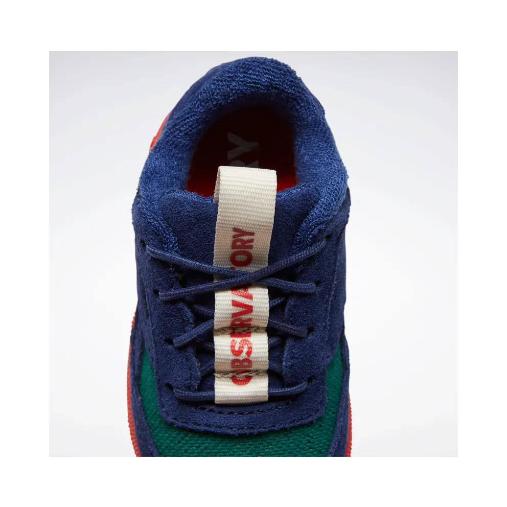 Reebok De Animals Observatory Club C Revenge Shoes Night Navy / Flannel Green / Fireball Red