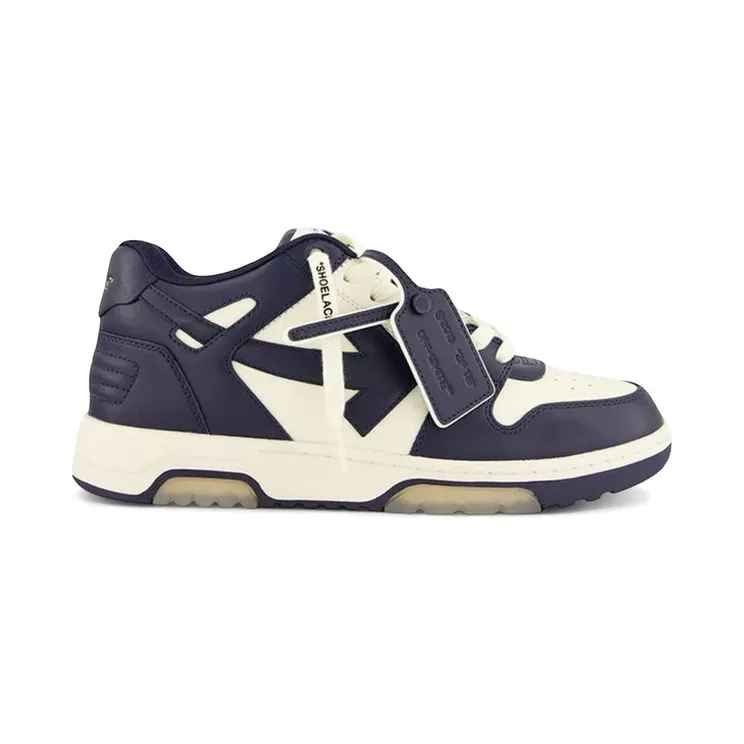OFF-WHITE Out Of Office OOO Low Tops White Petrol (OMIA189F25LEA0020348)