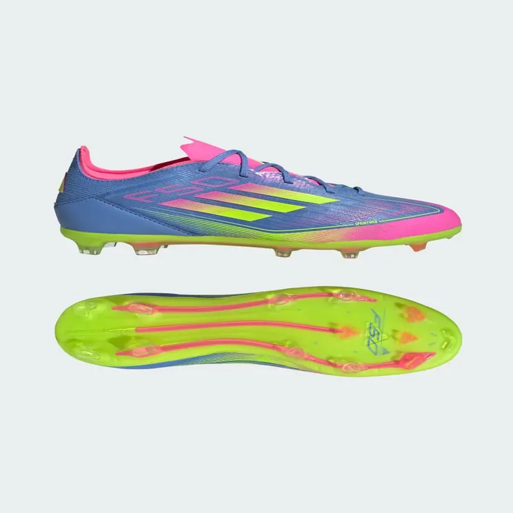 adidas F50 Elite Firm Ground Boots Kids “Blue Fusion / Lucid Lemon / Lucid Pink” (IE1306)