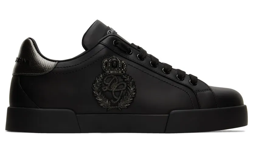 Dolce & Gabbana Black Portofino Sneakers (CS1761AH164)