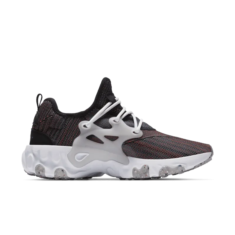 Nike React Presto Flyknit Multi Black Black/Vast Grey-Fire Pink-Black (CN1709-001)