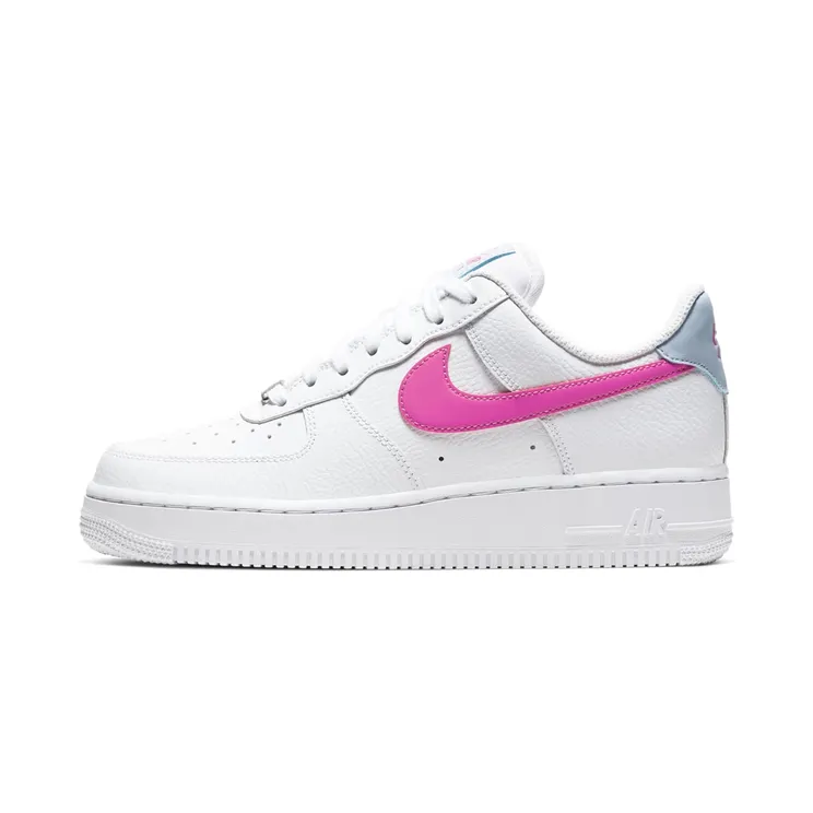 Nike Air Force 1 ’07 “White / Hydrogen Blue / Fire Pink” (CT4328-101)