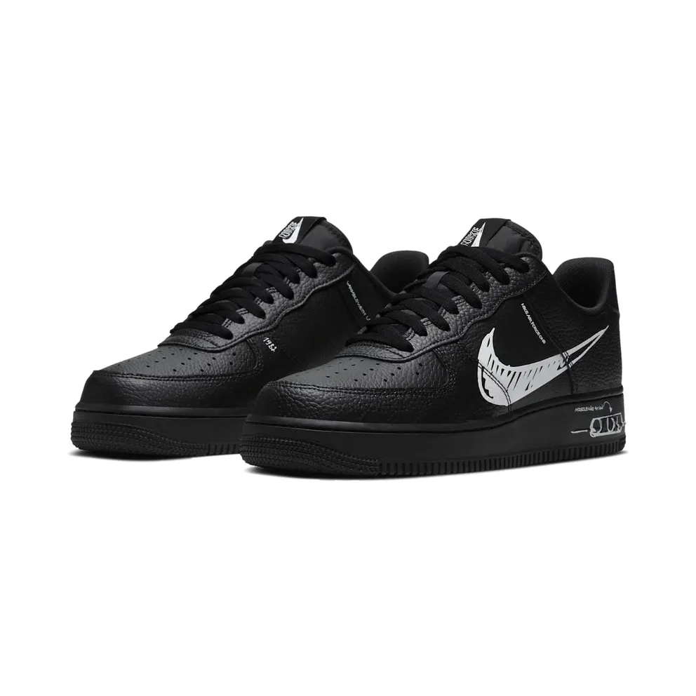 Nike Air Force 1 Low Sketch Black (2020) (CW7581-001)