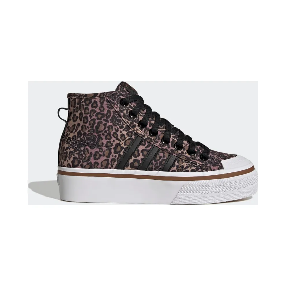 adidas Nizza Platform Mid Schuh Core Black / Cloud White / Wild Brown (GY9531)