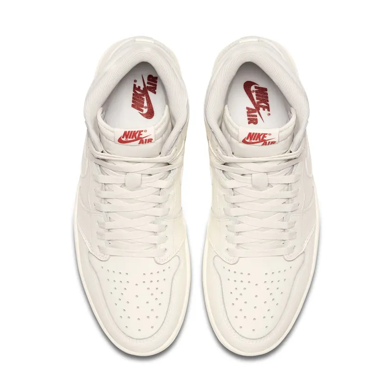 Air Jordan 1 Retro High OG Sail University Red (555088-114)
