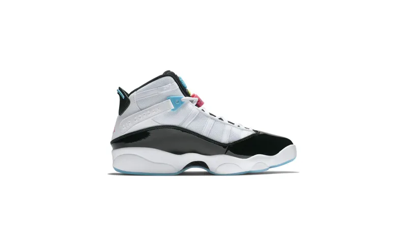 Jordan 6 Rings South Beach White/Black-Hyper Pink-Light Blue Fury-Cyber (CK0017-100)