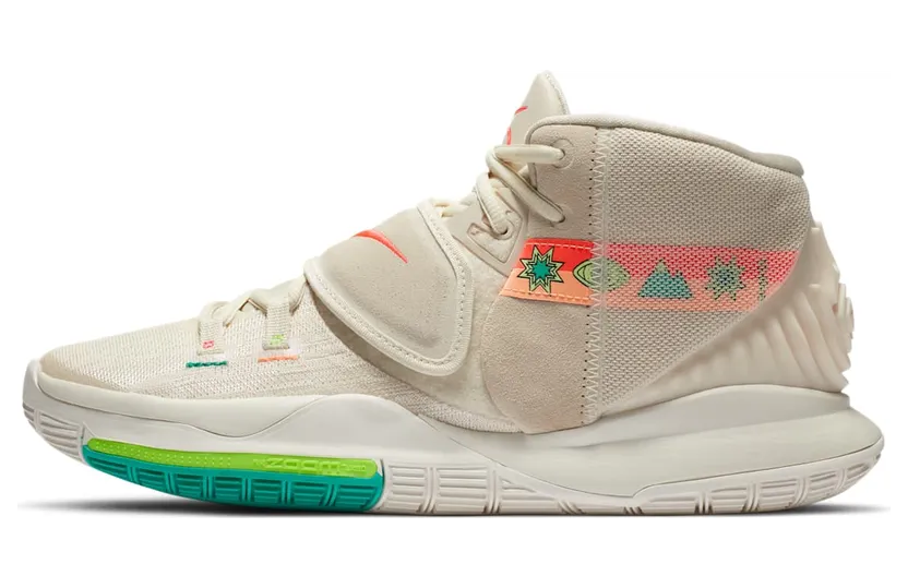 Nike Kyrie 6 ‘N7’ Light Cream/Sail/Electric Green/Flash Crimson (CW1785-200)