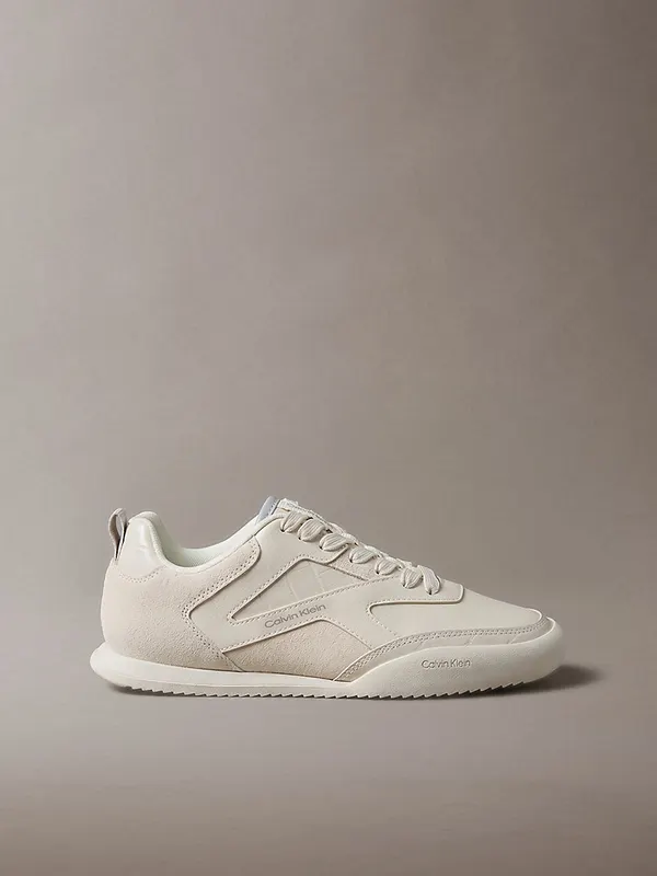 Calvin Klein Ck Kayla – Croc-Effect Runner “DK ECRU” (HW0HW03244ACG)