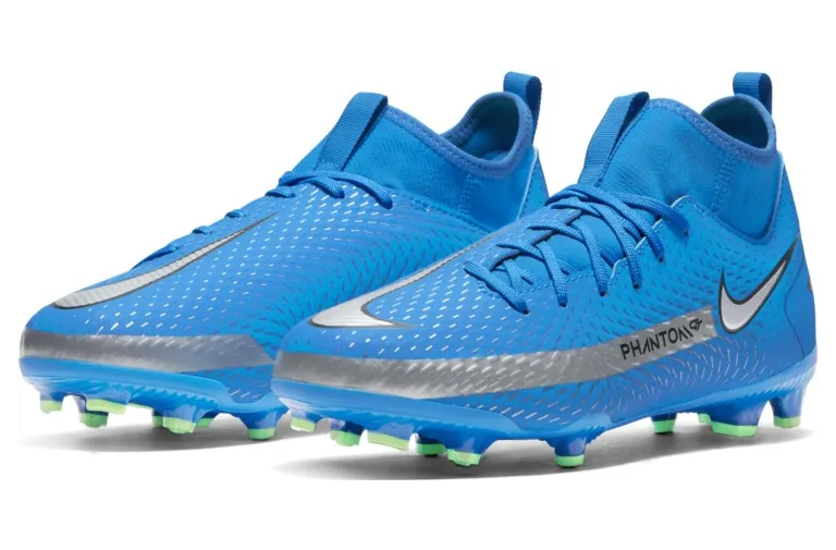 Nike Jr. Phantom GT Academy Dynamic Fit MG Fußballschuh für verschiedene Böden für jüngere/ältere Blau (CW6694-400)
