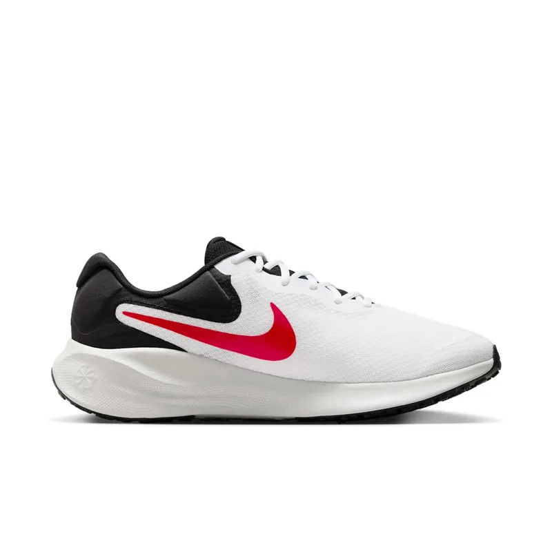 Nike Revolution 7 White Black Photon Dust Fire Red (FB2207-102)