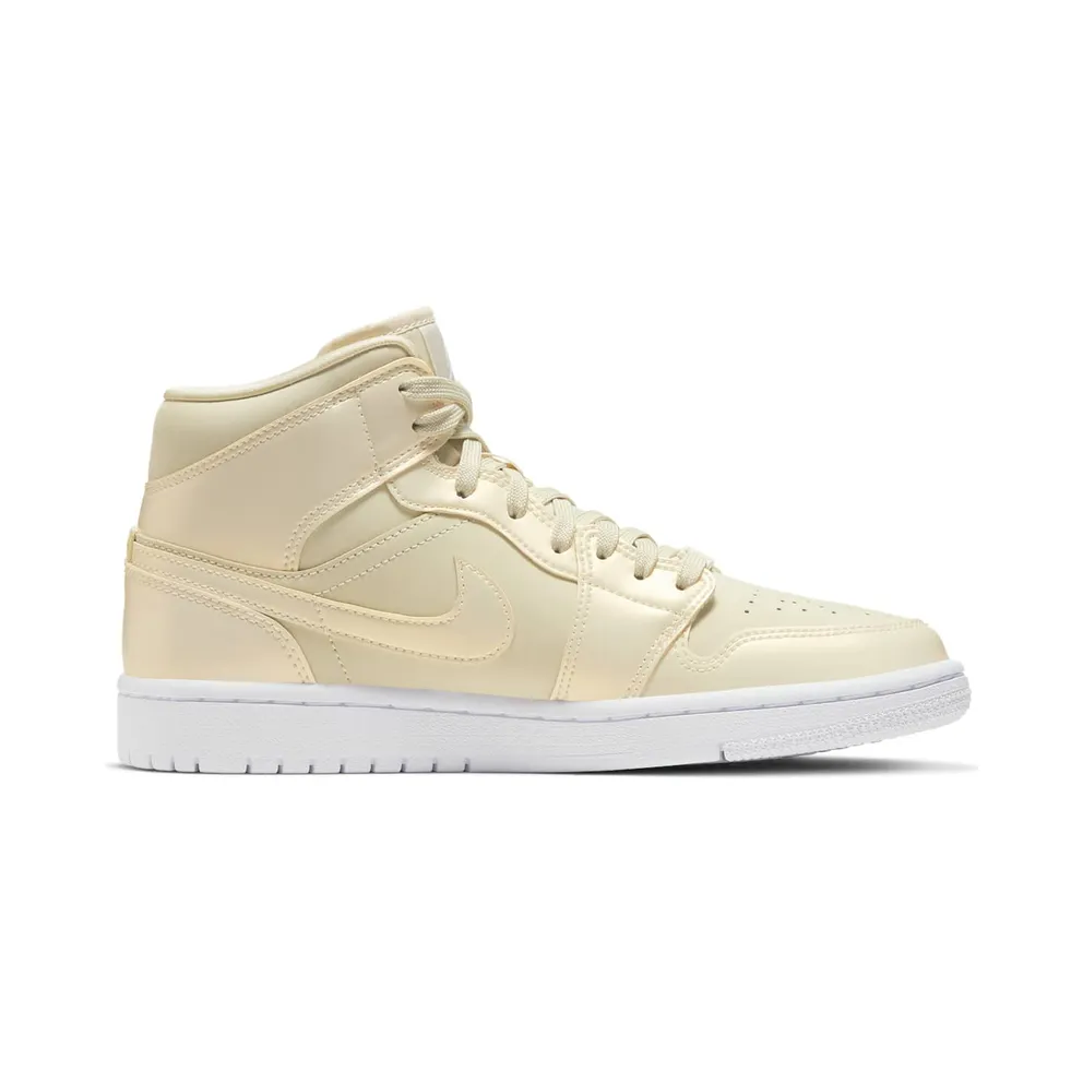 Air Jordan Womens Nike AJ I 1 Mid ‘Lemon Yellow’ (2019) (CK6587-200)
