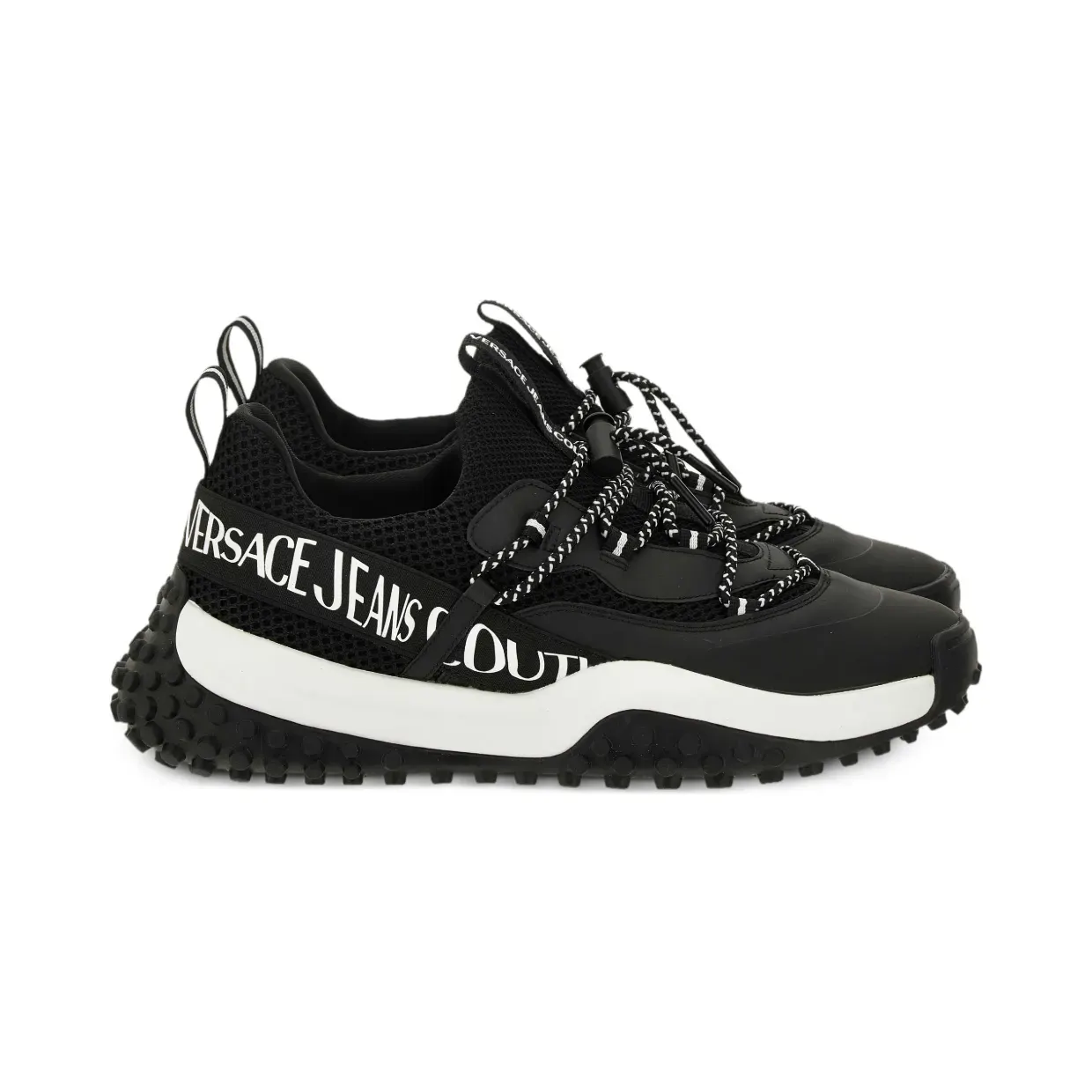 Versace Jeans Couture Mesh-Sneakers -Detail “Black” (79YA3SN2ZSD01)