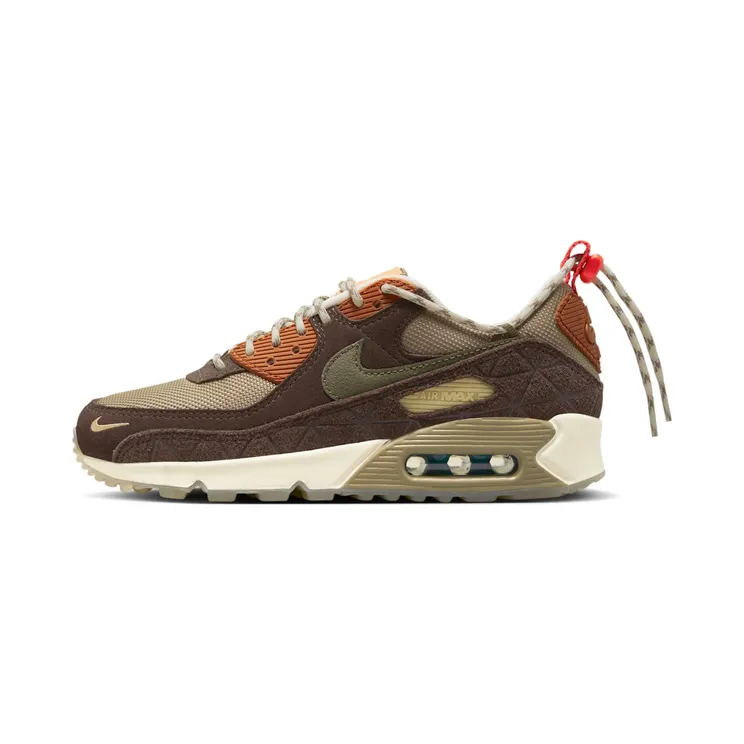Nike Air Max 90 SE Lace Toggle “Khaki / Baroque Brown / Dark Russet / Medium Olive” (FV1176-247)