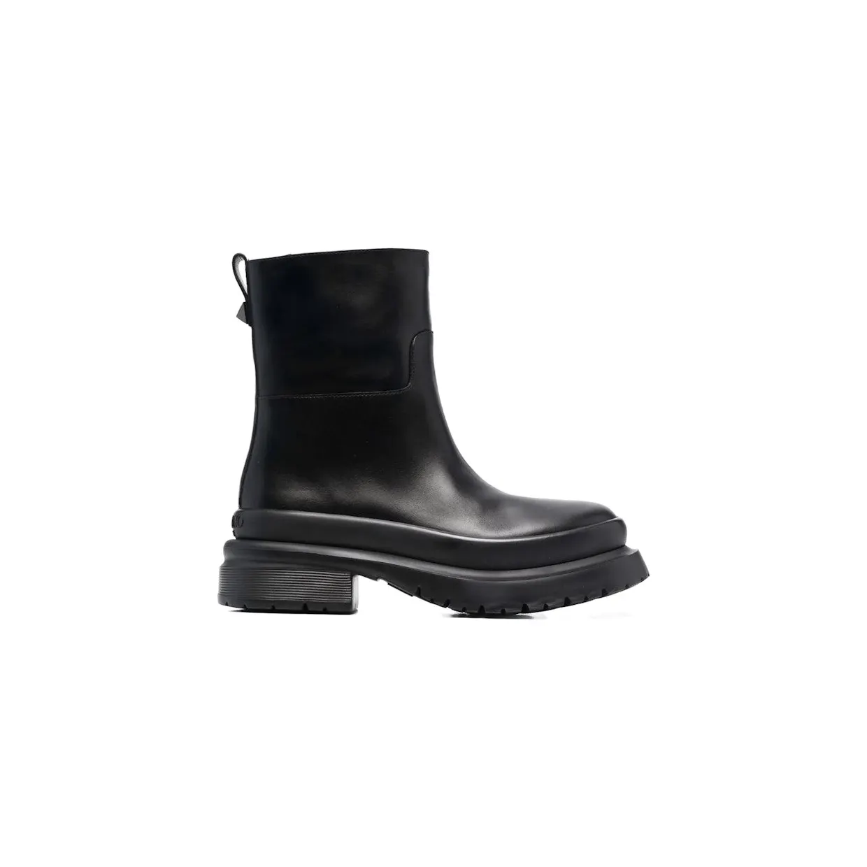 Valentino Rockstud Almond-Toe Ankle Boots Black (WY0S0E82YYB0NO)