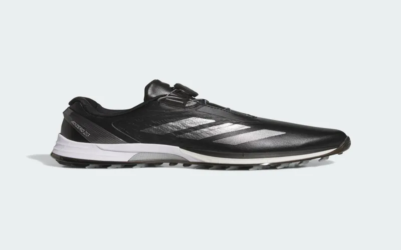 adidas Adizero ZG Lo BOA Spikeless Golf Black Silver Metallic (JS1768)