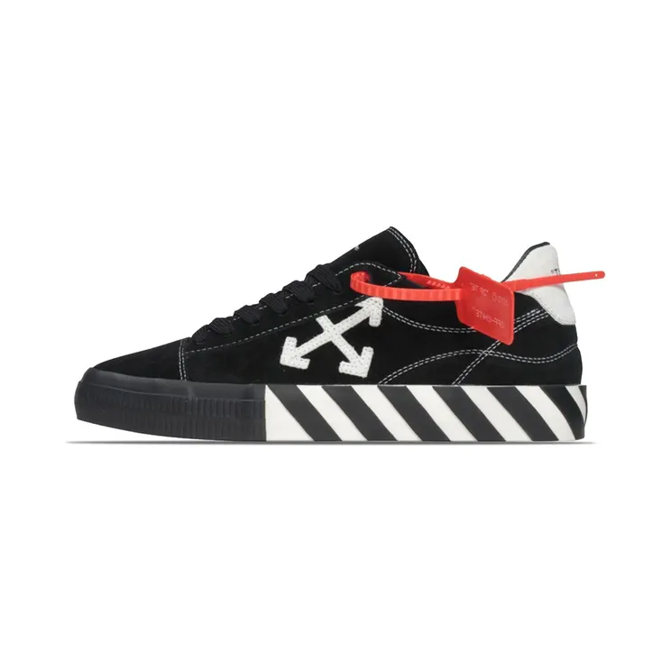 Off-White Vulc Low Top Leather Black White (W) (OWIA216E20LEA0011001)