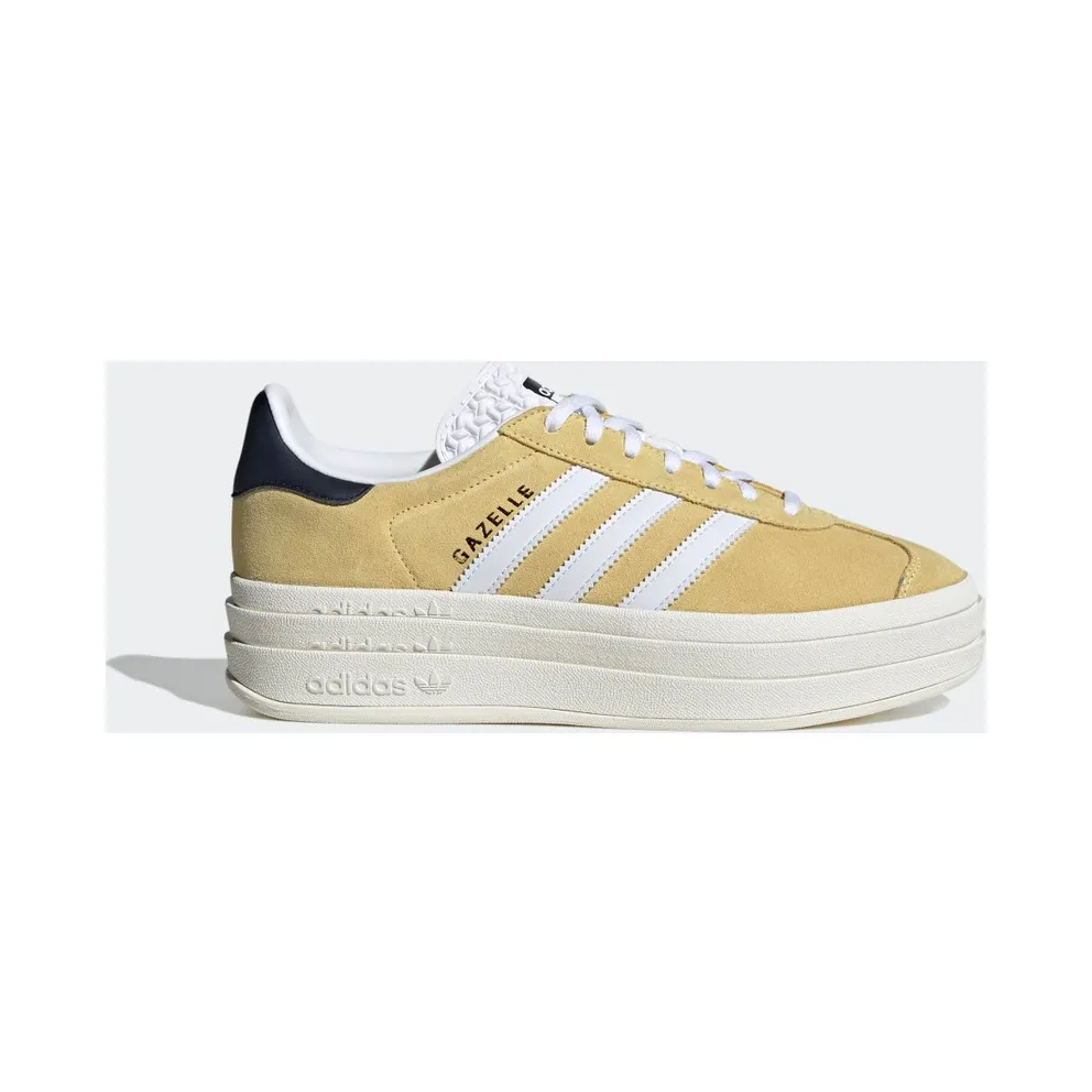 adidas Gazelle Bold Schuh Almost Yellow / Cloud White / Legend Ink (HQ6891)