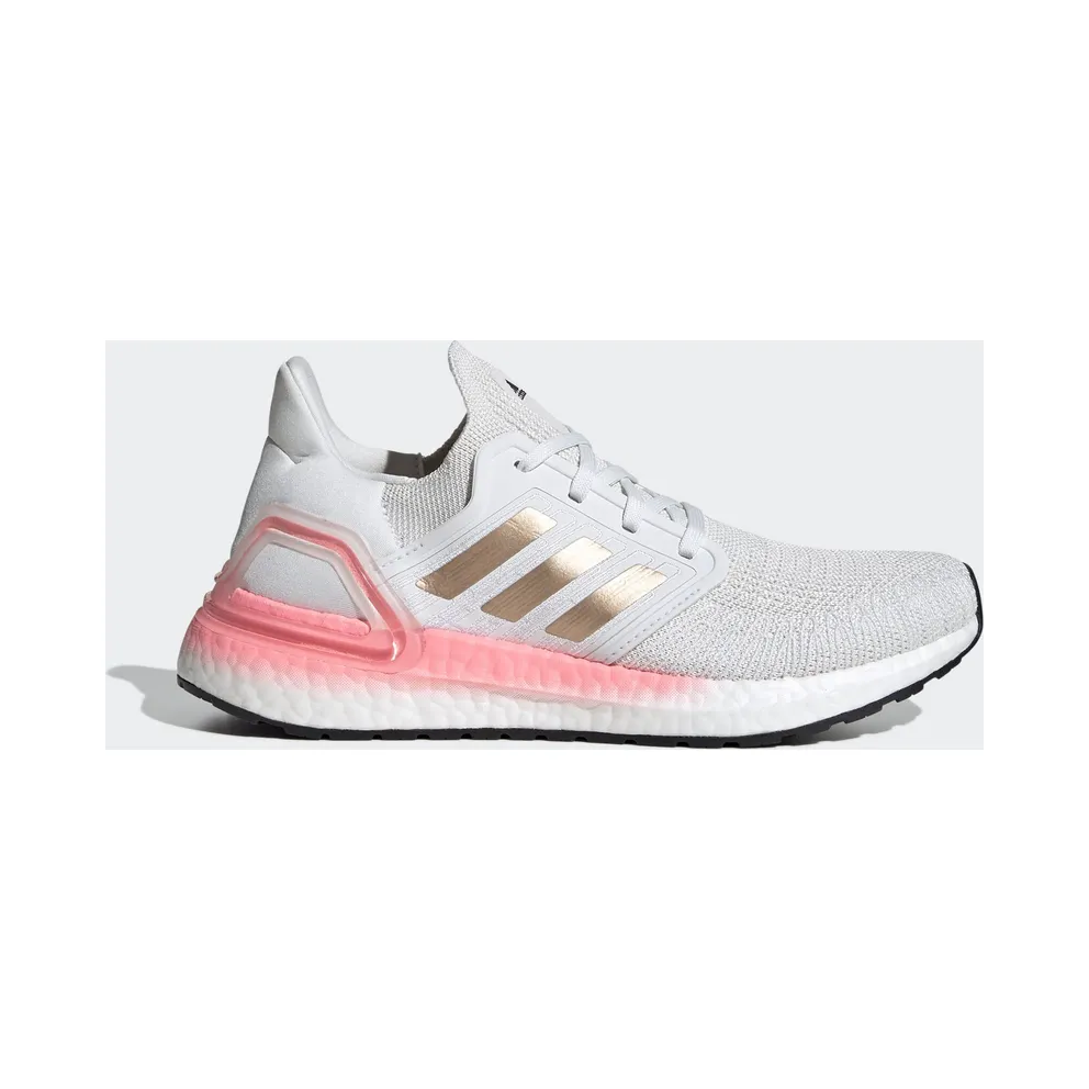 adidas Ultraboost 20 Schuh Crystal White / Copper Metallic / Light Flash Red (EG0724)