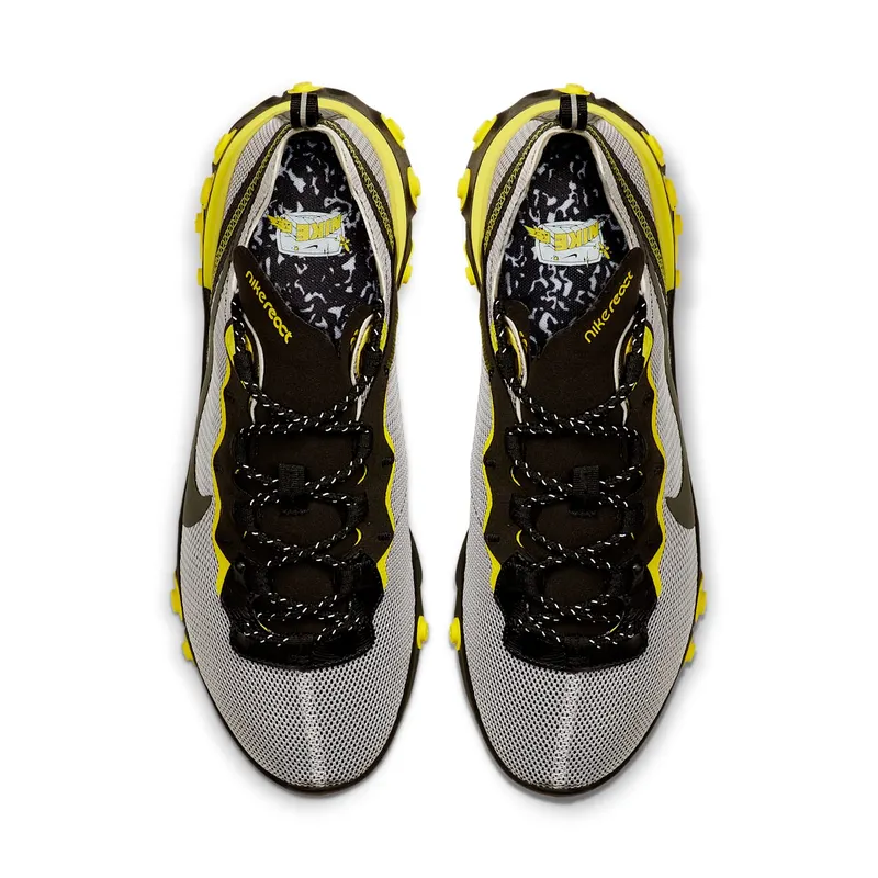 Nike React Element 55 Dynamic Yellow Pure Platinum/Dynamic Yellow-Vast Grey-Black (CK1686-001)