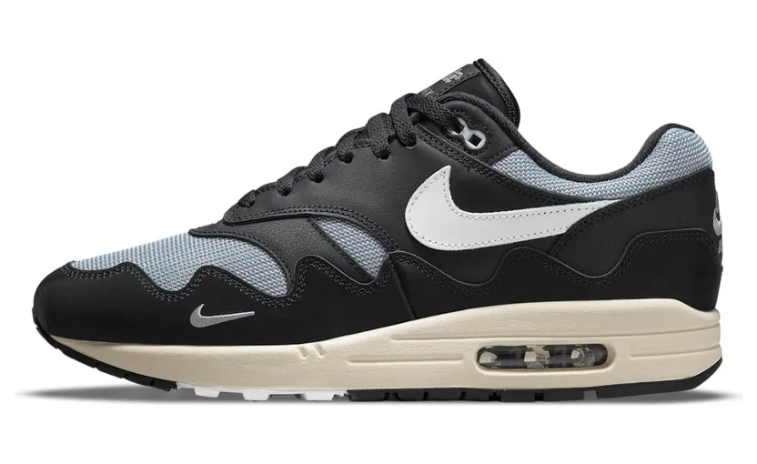 Nike x Patta Air Max 1 Waves Black White (DQ0299-001)