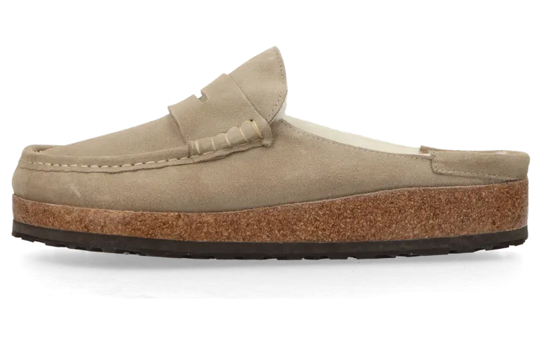 Birkenstock Naples Shearling Natural Leather Oiled “Taupe” – 1028084