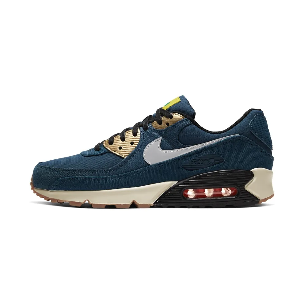 Nike Air Max 90 City Pack Tokyo (2020) Valerian Blue/Black-Safety Orange-Reflect Silver (CW1409-400)