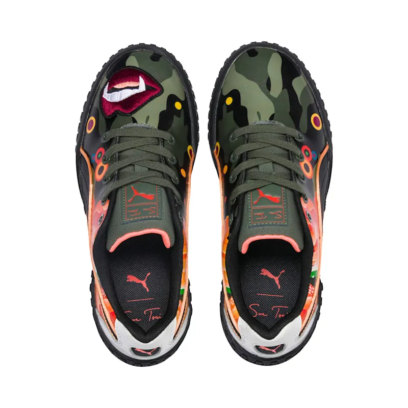 Puma Cali Sue Tsai Peonies Camo (W) Puma Black/Puma Black (369388-01)