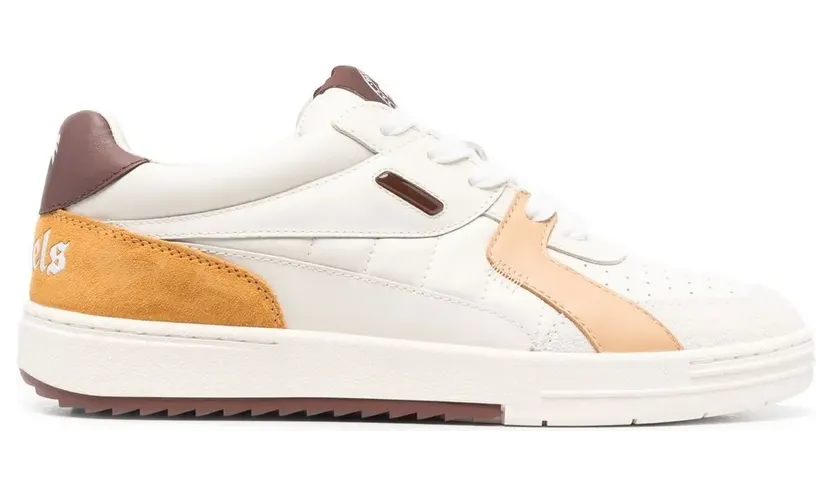 Palm Angels Palm University low-top sneakers – Beige (PMIA078F22LEA0016160)
