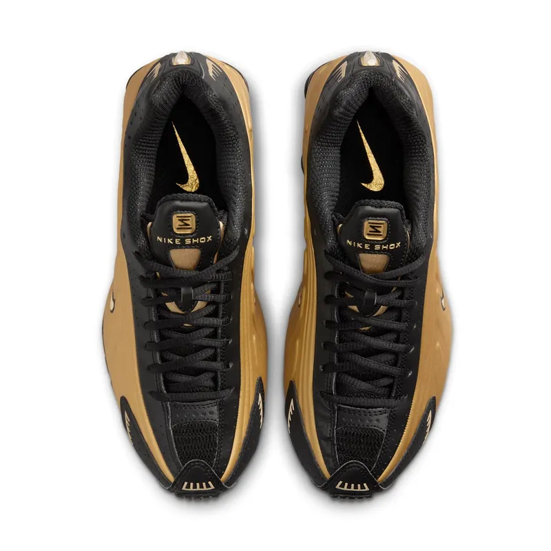 Nike Shox R4 (black / metallic gold / metallic silver) – AR3565-005