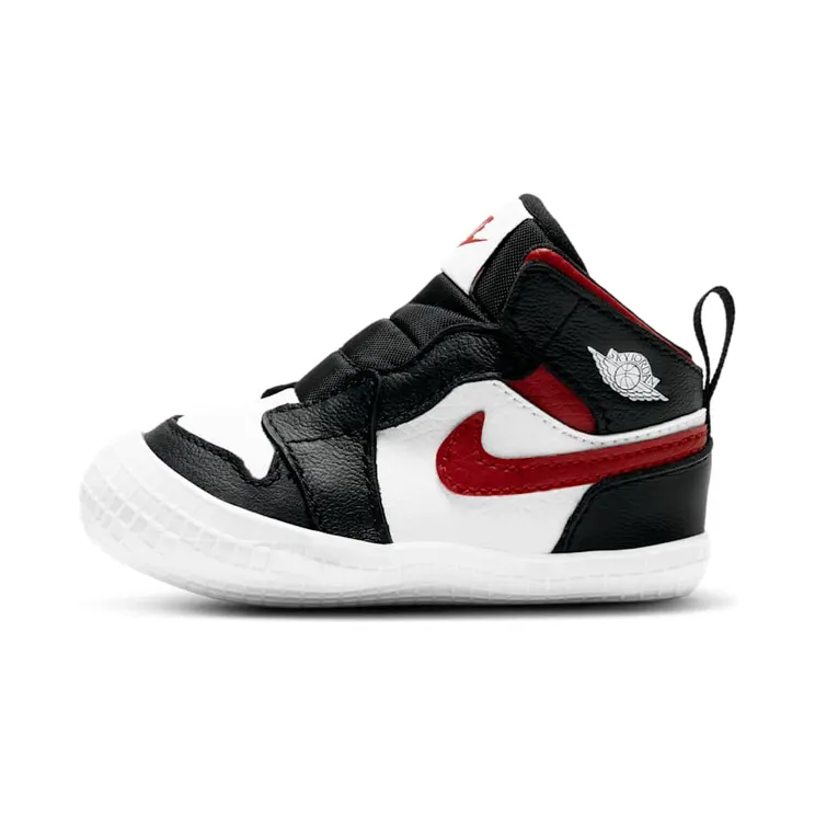 Jordan 1 Wiegbootie ’s “Black / White / Gym Red” (AT3745-061)