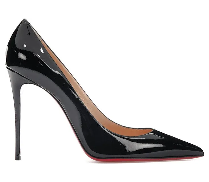 Christian Louboutin Kate 100mm Pump Black Patent Leather (3191411BK01)