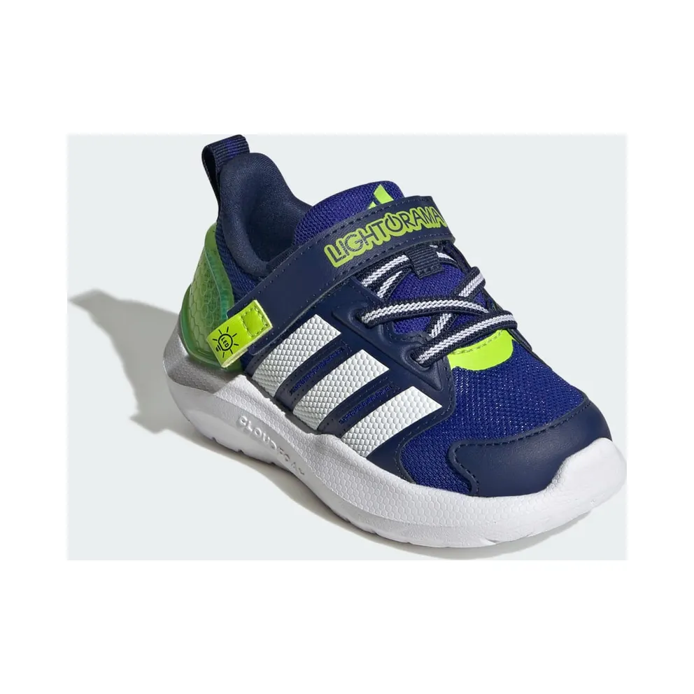 Adidas LIGHTORAMA Shoes INFANTS Lucid Blue / Cloud White / Solar Slime (JQ4161)