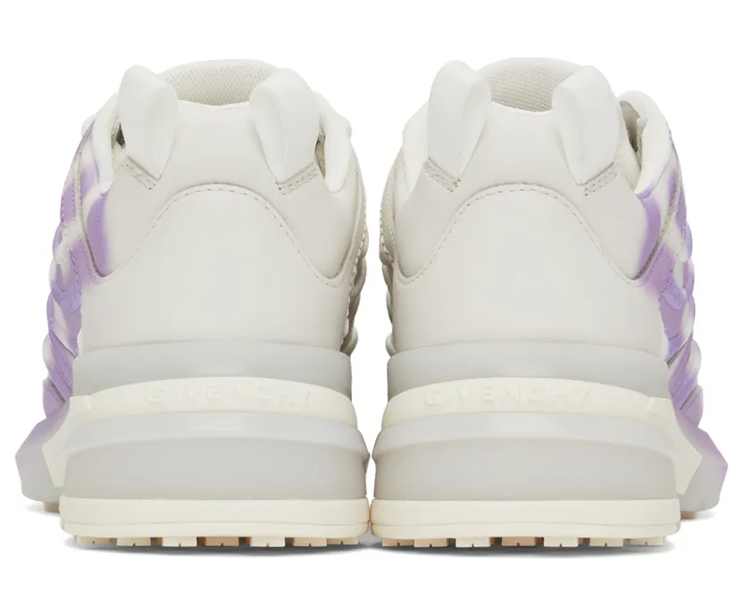 Givenchy White & Purple Chito Edition GIV 1 Sneakers (BE001ME1CA107) (2)