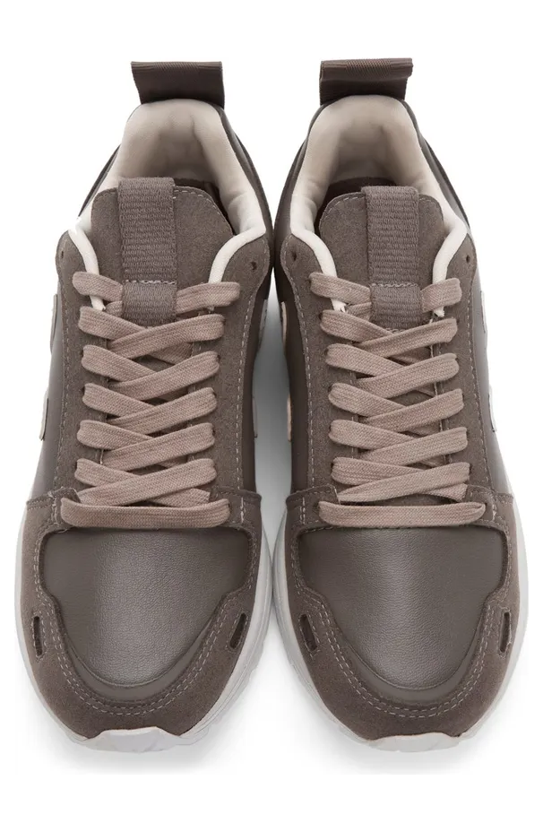 Rick Owens Taupe Veja Edition Hiking Sneakers (VM02A5801 SLVE) (5)