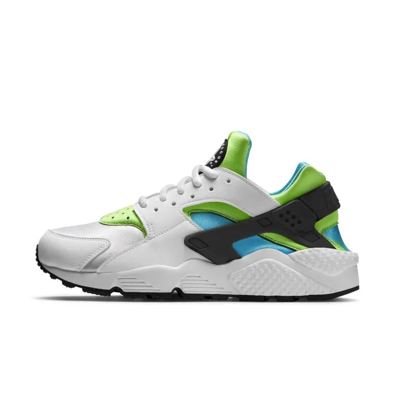 Nike Air Huarache Run White Clearwater Flash Lime (W) White/White-Clearwater-Flash Lime (634835-100)