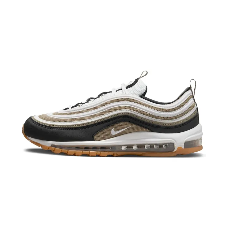 Nike Air Max 97 “Neutral Olive / Black / Gum Medium Brown / Summit White” (921826-203)