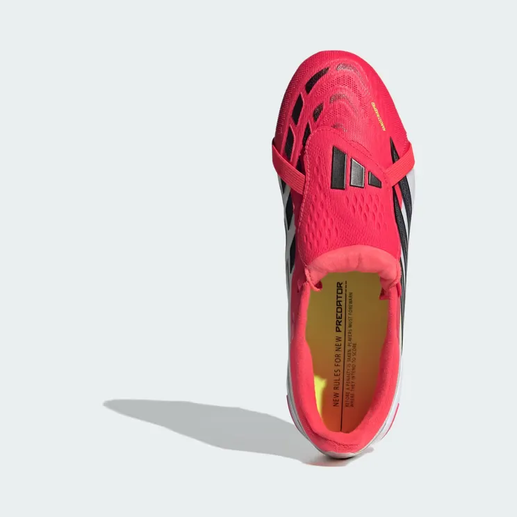 adidas Predator Elite Fold-over Tongue Firm Ground Football Boots Kids “Lucid Red / Core Black / Cloud White” (JS0391)