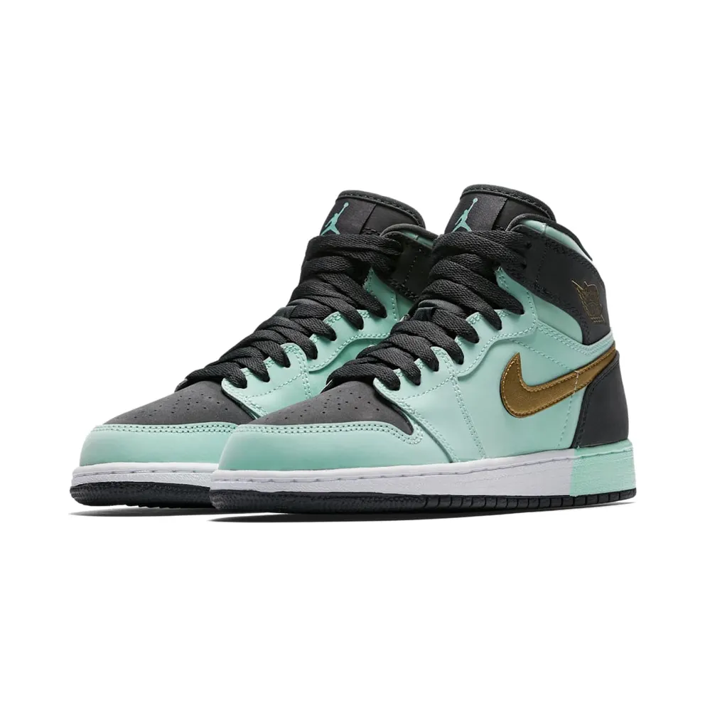Jordan 1 Retro High Mint Foam Anthracite Metallic Gold (GS) Mint Foam/Anthracite-White-Metallic Gold (332148-300)