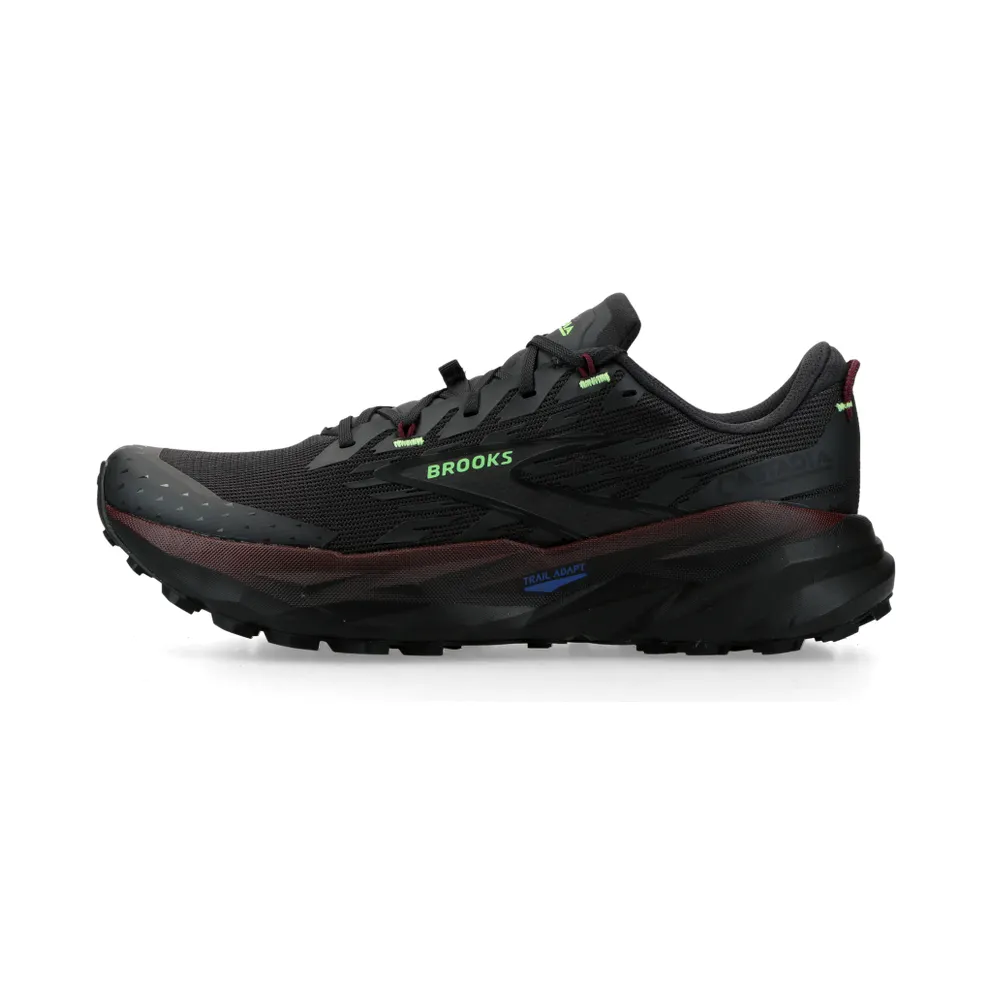 Brooks Cascadia 19 Phantom / Rum Raisin / Green