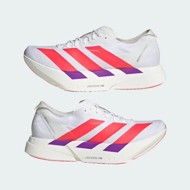 Adidas Adizero Adios Pro 4 Cloud White / Lucid Red / Shock Purple (KZ9020)