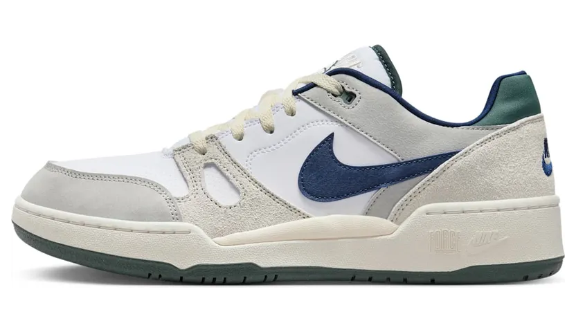 Nike Full Force Low White Midnight Navy Green (FZ3595-100)