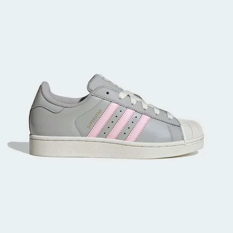 Adidas SUPERSTAR SHOES Grey Two / Clear Pink / Off White (KI8052)