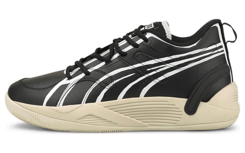 Puma x Joshua Vides TRC Blaze Court basketbalschoenen Wit/Zwart (377134-01)