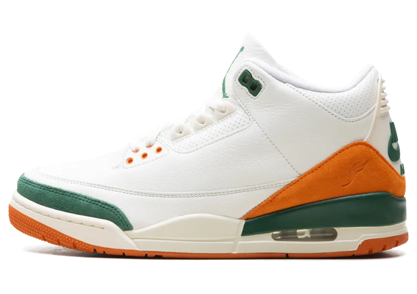 Air Jordan 3 “SoleFly – Miami Hurricanes” (IF4491-100)