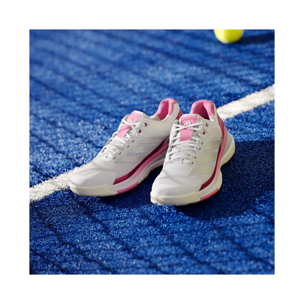 Adidas Crazyquick BOOST Padel Cloud White / Silver Metallic / Lucid Pink (JP9588)