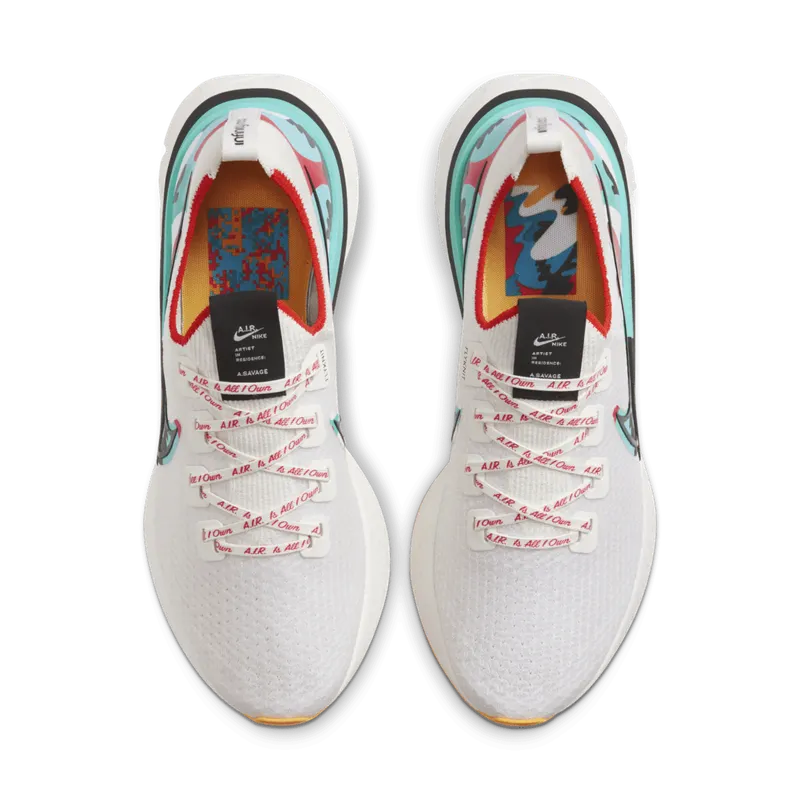 Nike React Infinity Run Flyknit A.I.R Sail Sail/Track Red-Laser Orange-Black (CV9312-100)